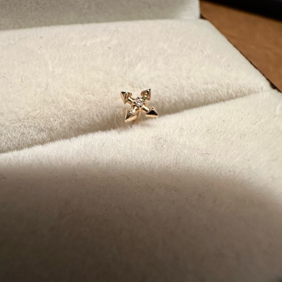 Aurelie Gi LIESE Diamond Compass Single Earring - Picture 5 of 5